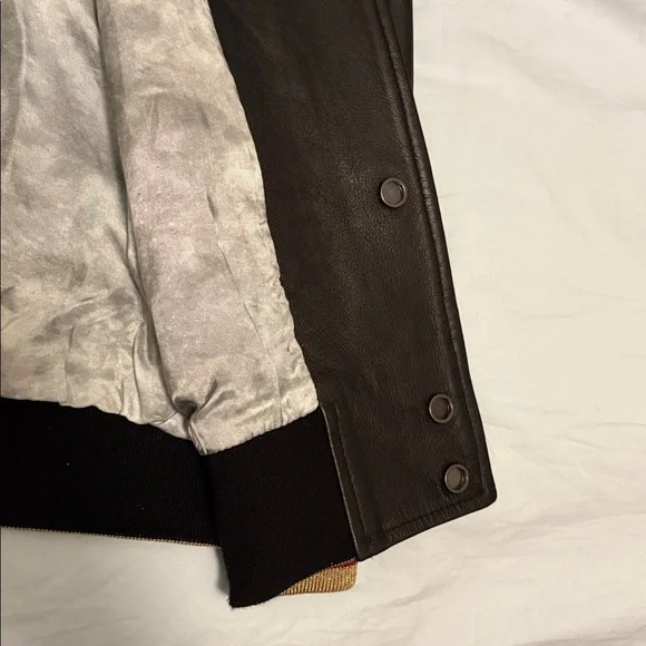 Palm Angels Italy Leather Bomber - Picture 6 of 13